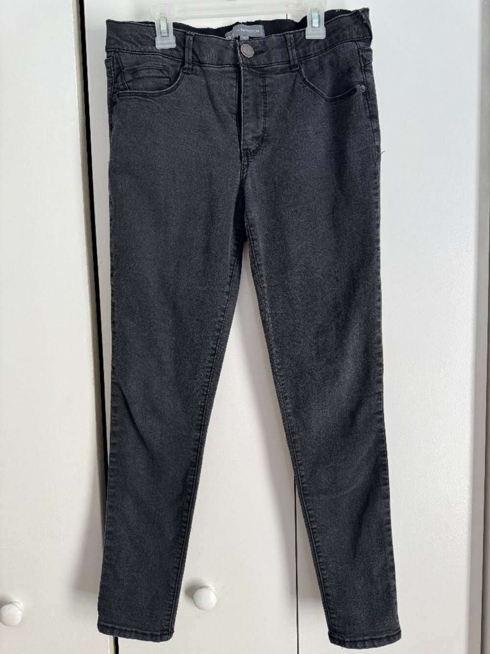Wit & Wisdom Sophie Ab'Solution High Rise Ankle Skinny Jeans Black Size 4